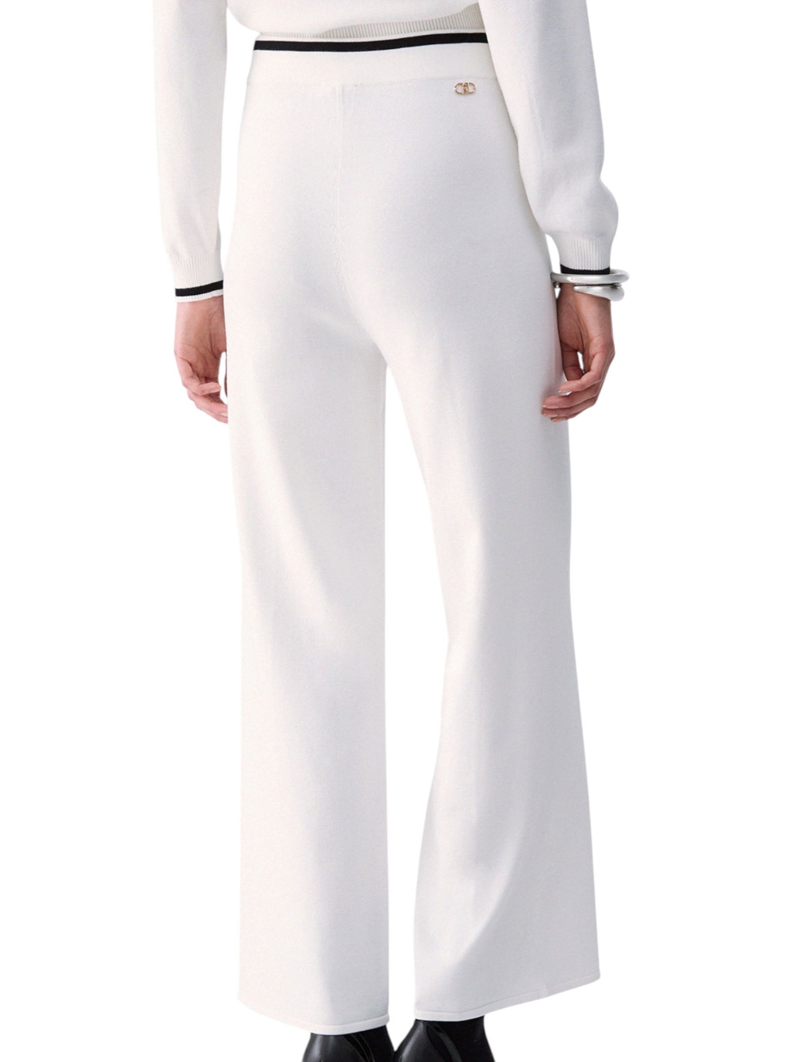 LIU JO - PANTALONE BIANCO LANA LUNGO - immagine 3