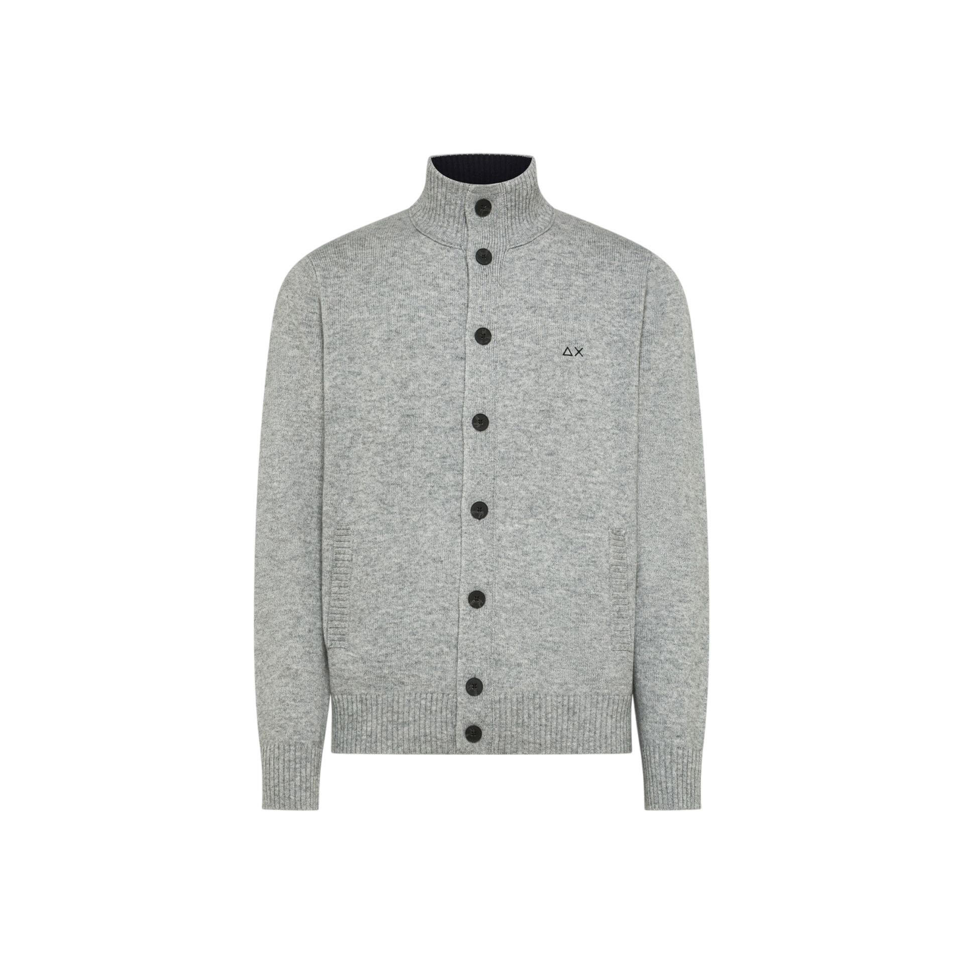 SUN 68 - CARDIGAN BOTT LANA GRIGIO CH