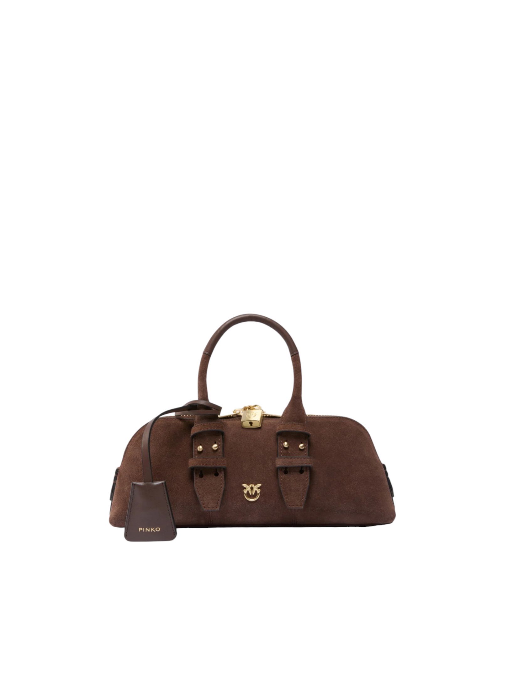 PINKO - BORSA MARRONE SUEDE