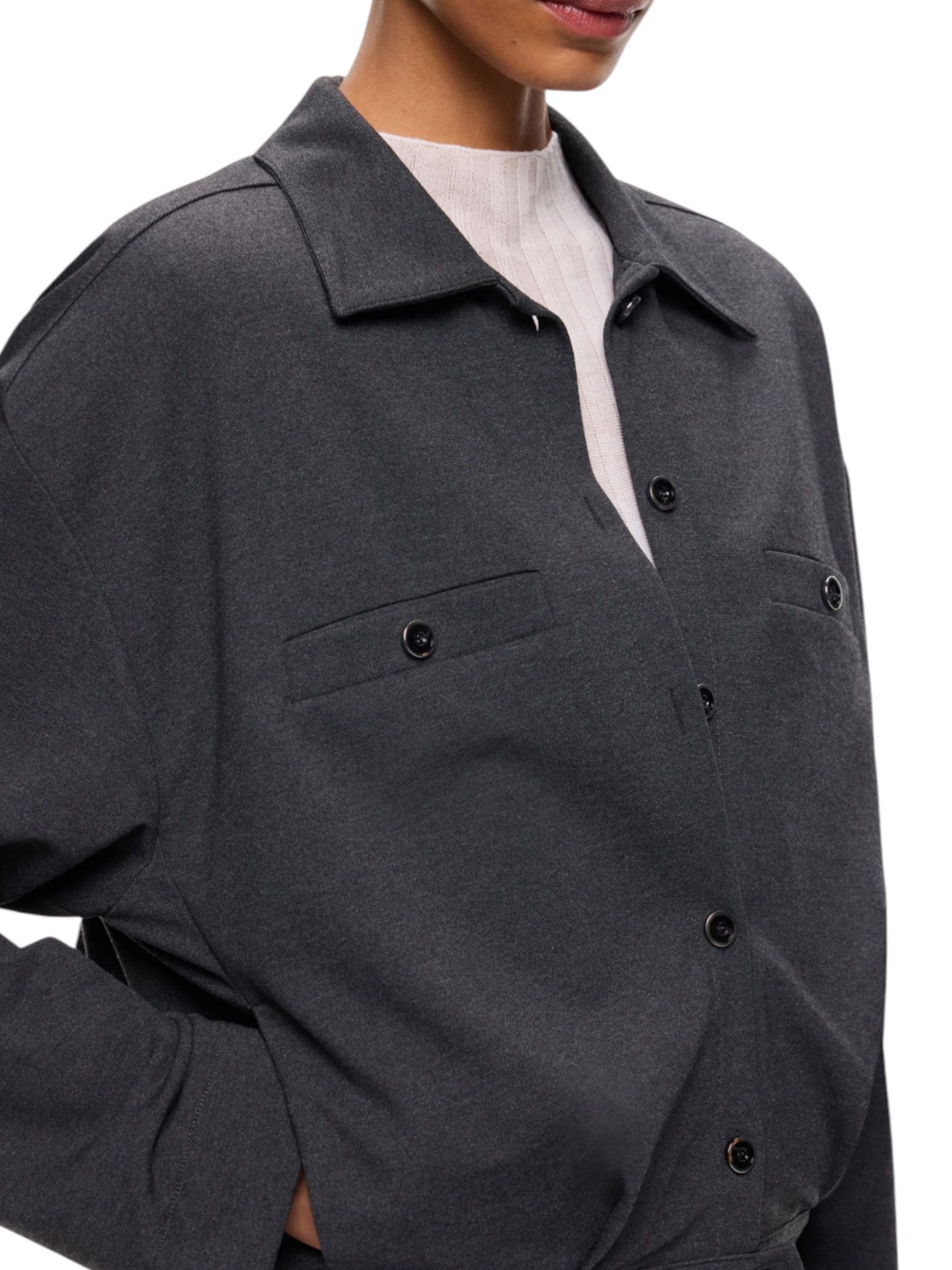 PINKO - GIACCA ANTRACITE CORTA