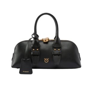 PINKO - BORSA NERA VITELLO BOWLING