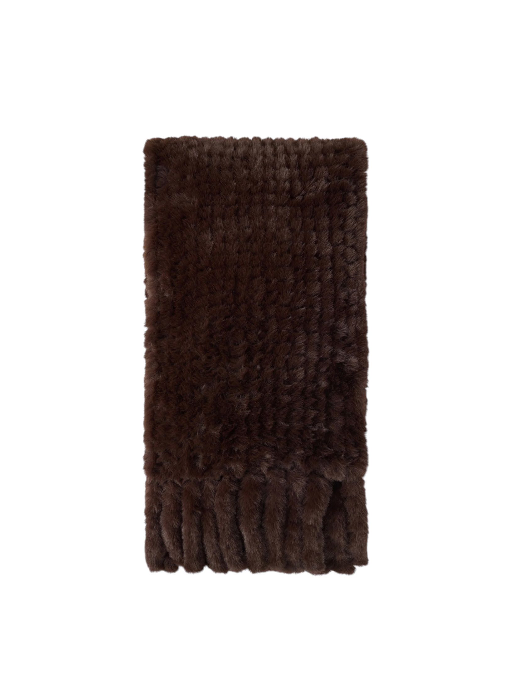 PINKO - SCIARPA MARRONE TRICOT