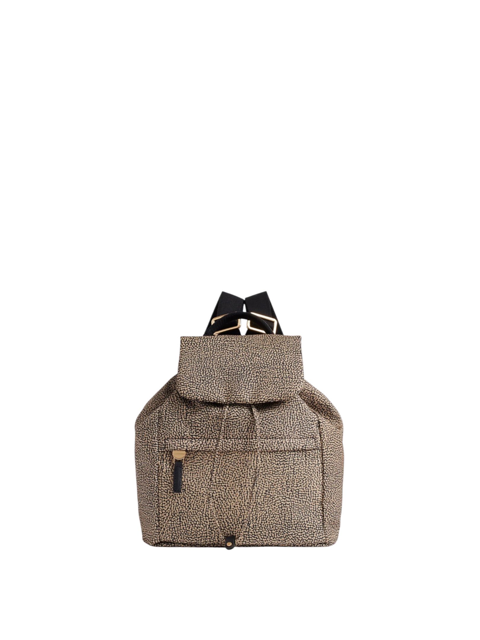BORBONESE - ZAINO NATURALE/NERO M.C/PATTA
