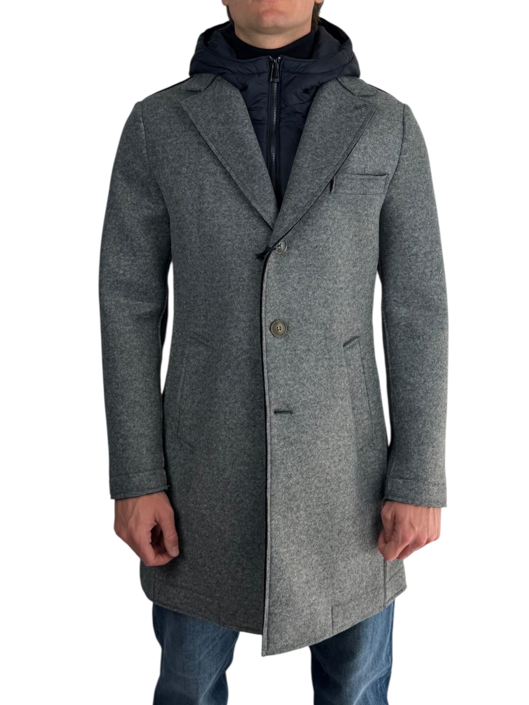 BOB - CAPPOTTO PIUMINO CENERE