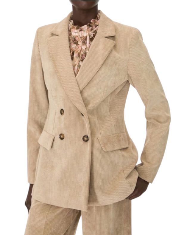 I BLUES - GIACCA BEIGE COSTINE DOPPIOPETTO