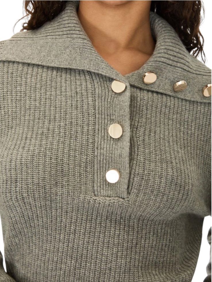 I BLUES - MAGLIA GRIGIA BOTTONI - immagine 3