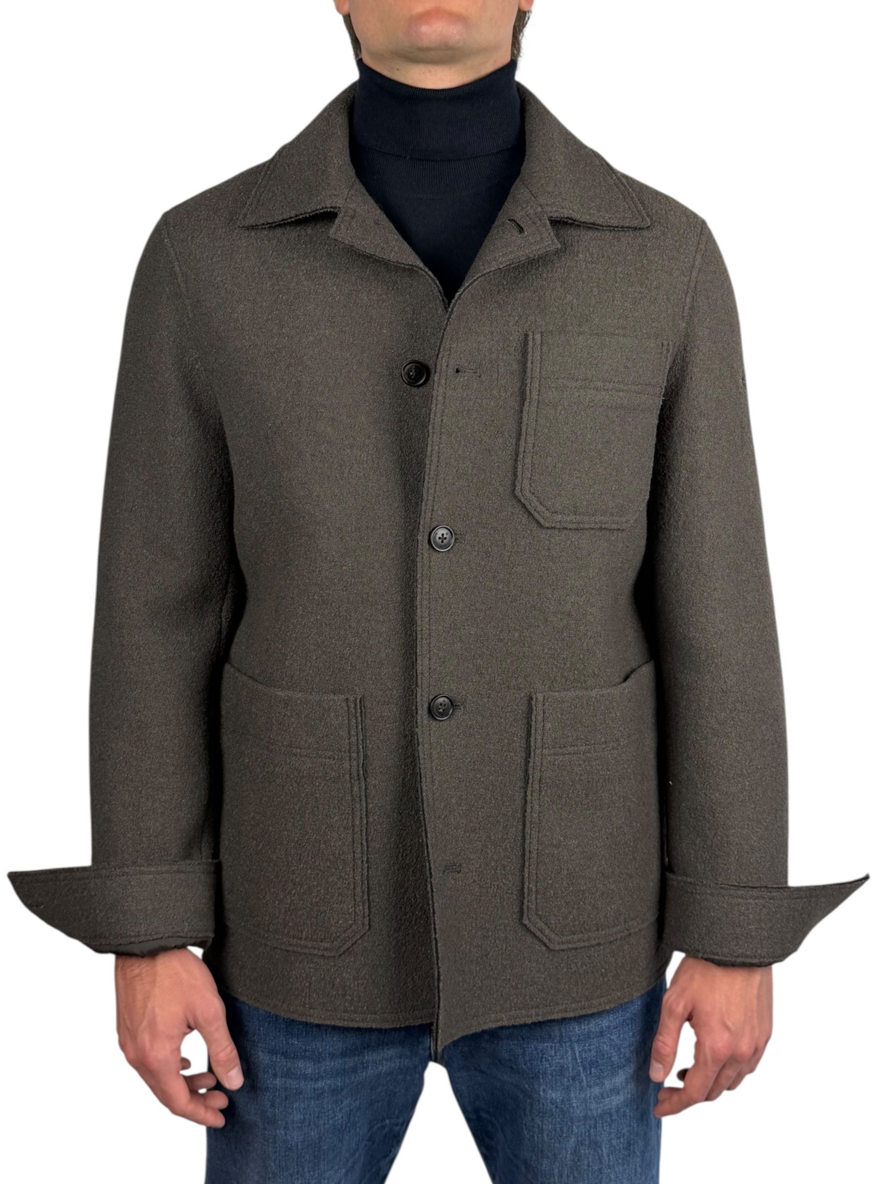 MANUEL RITZ - WORK SHIRT MARRONE