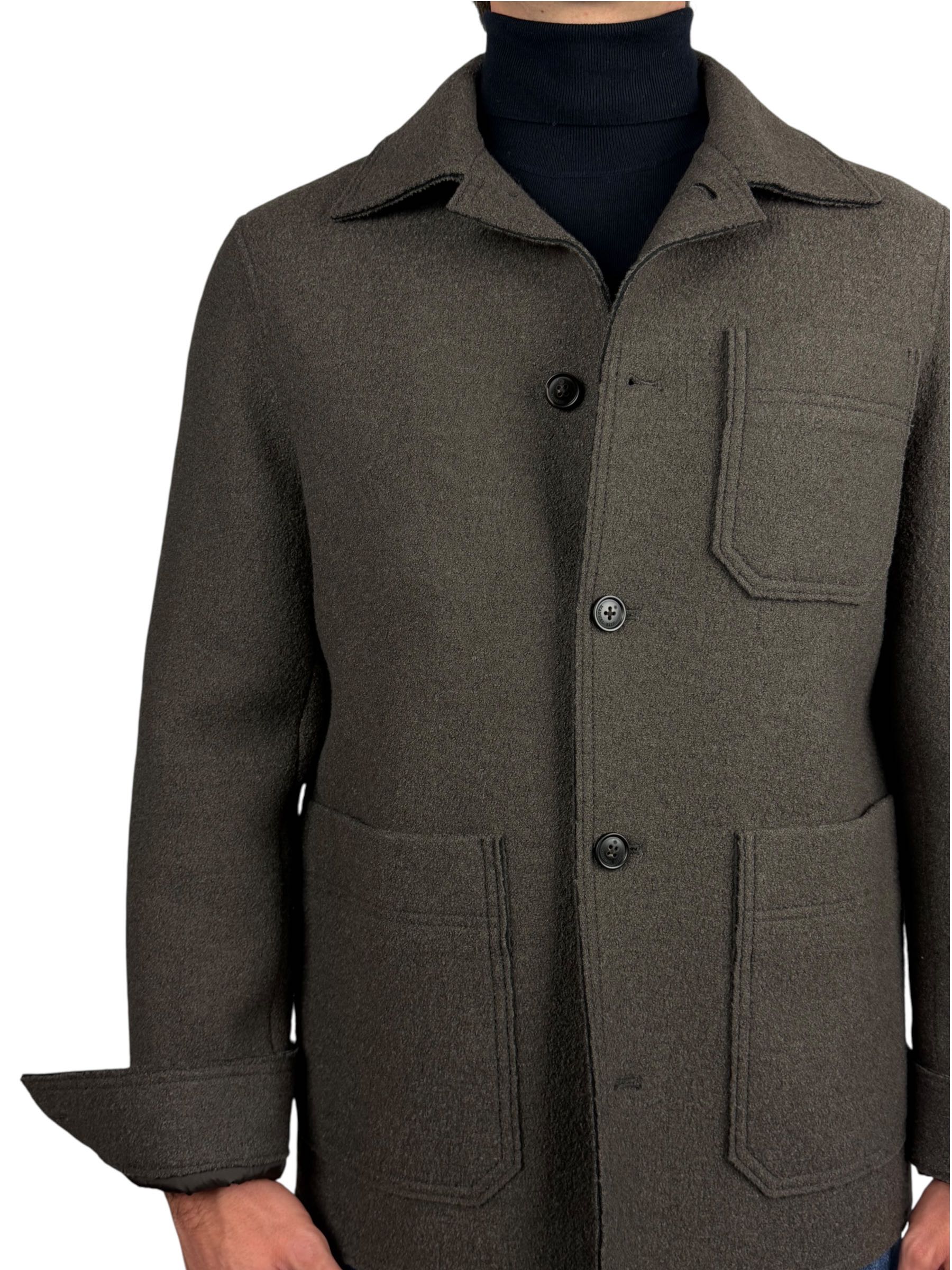 MANUEL RITZ - WORK SHIRT MARRONE - immagine 3