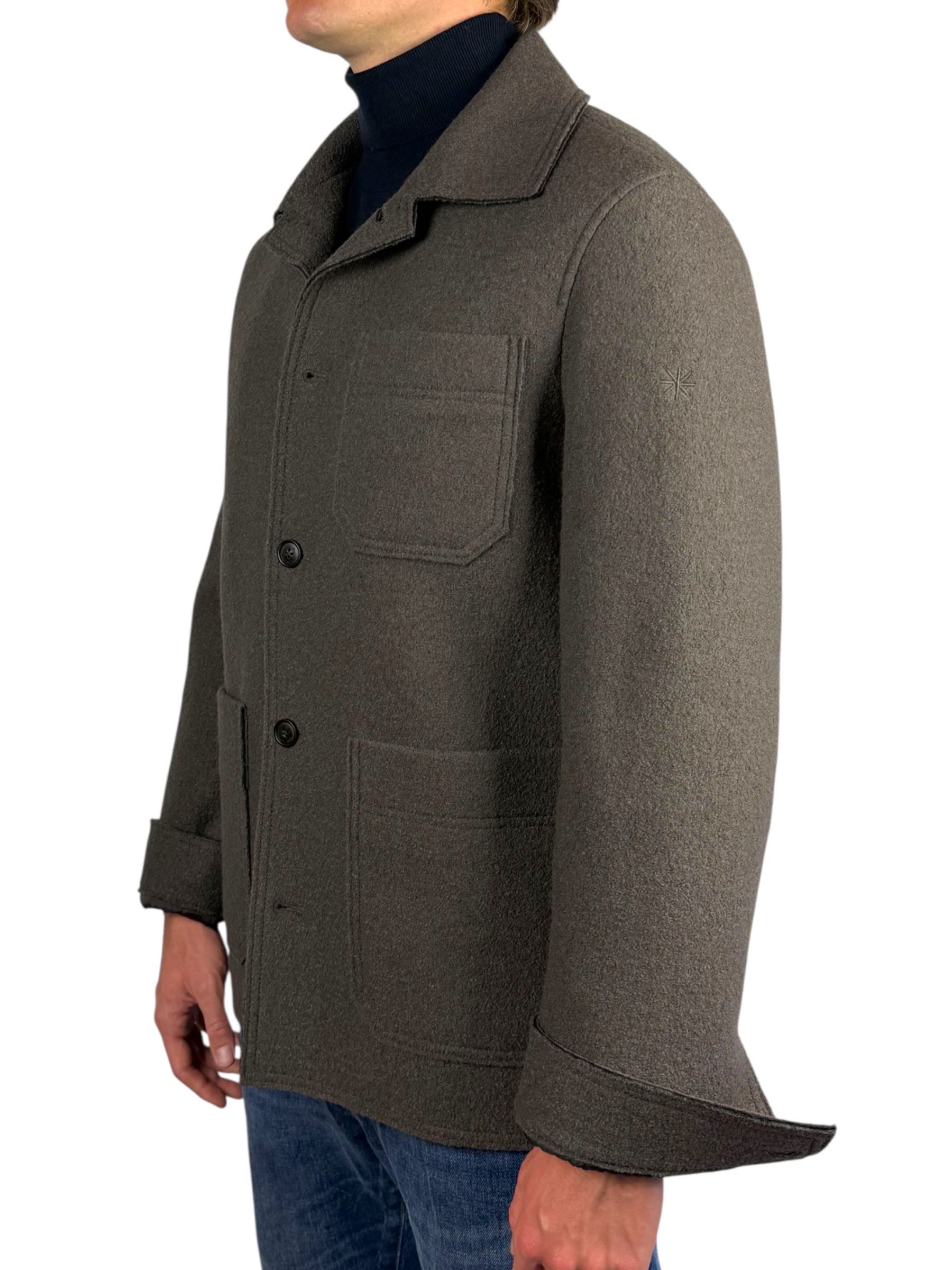 MANUEL RITZ - WORK SHIRT MARRONE - immagine 4