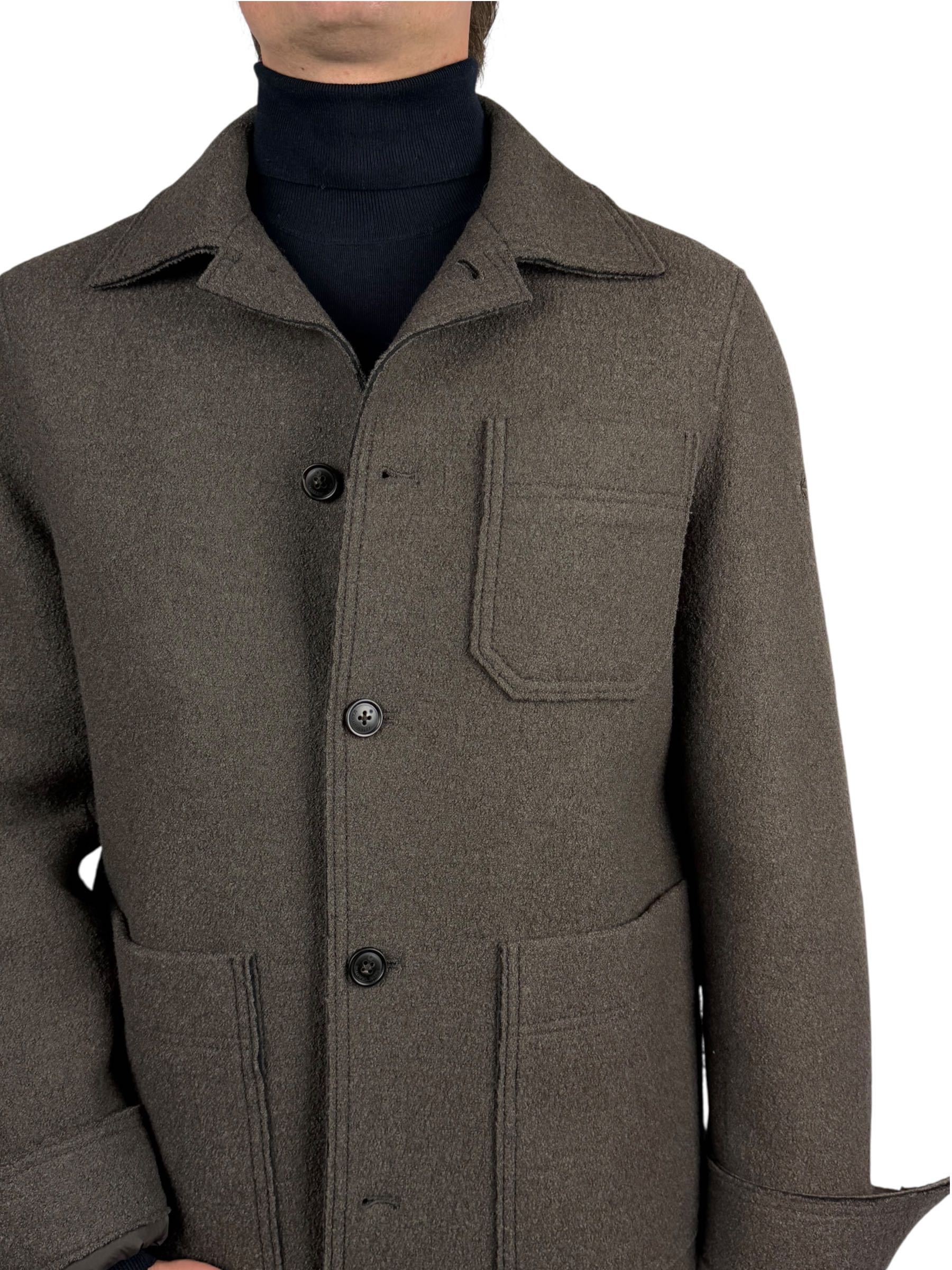 MANUEL RITZ - WORK SHIRT MARRONE - immagine 5