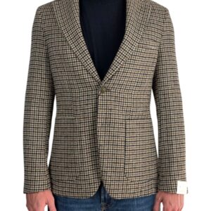 MARK UP - GIACCA PIE DE POUL MARRONE