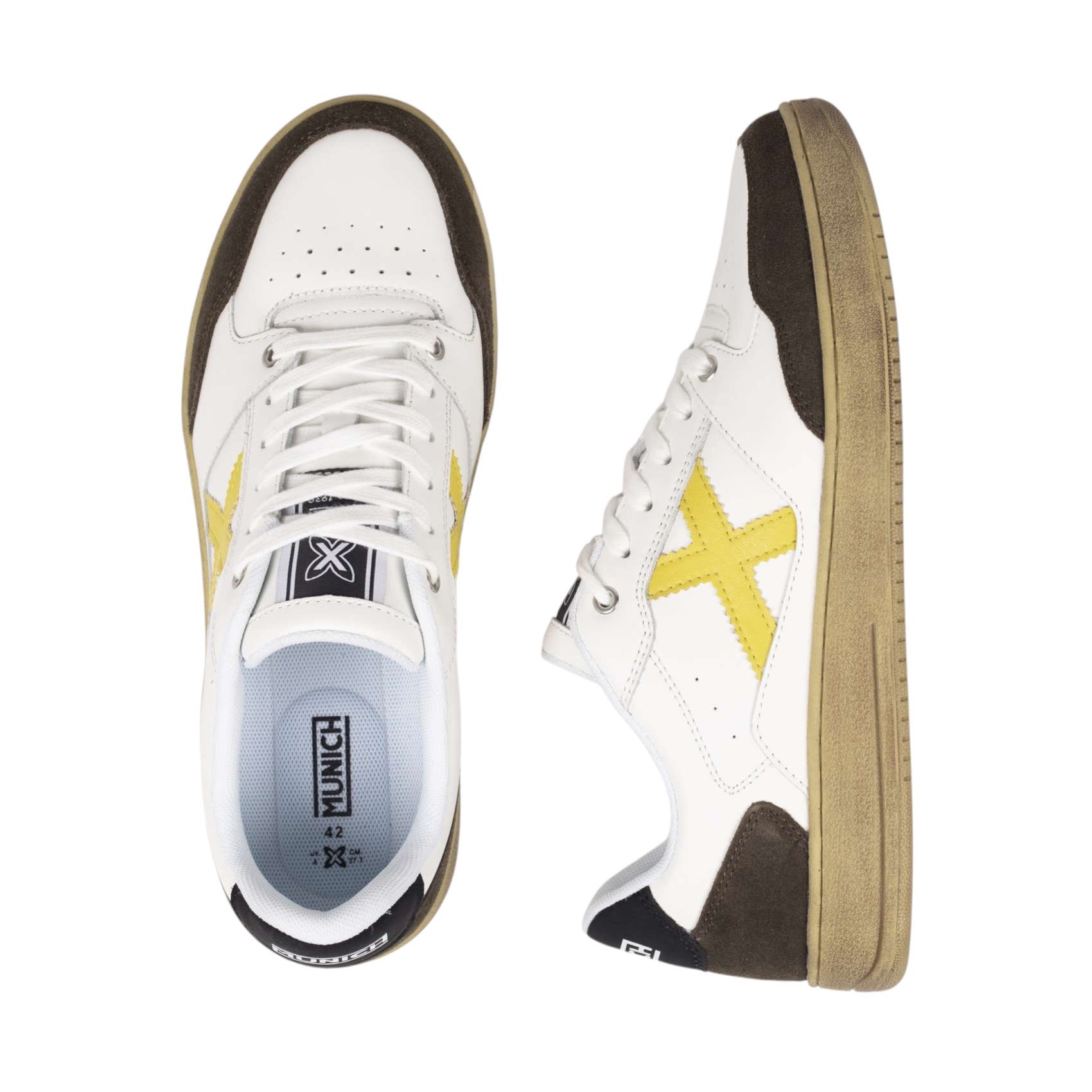 MUNICH - SCARPA BIANCA X GIALLA - immagine 4